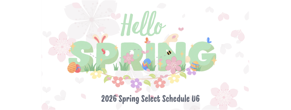 2026- U6 Spring Select Schedule